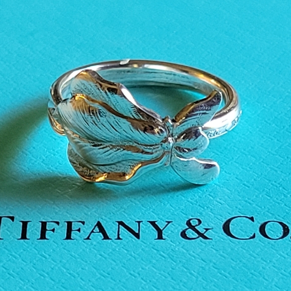 1885 Tiffany & Company IRIS Spoon Ring in Sterling Silver #66 - Picture 4 of 14